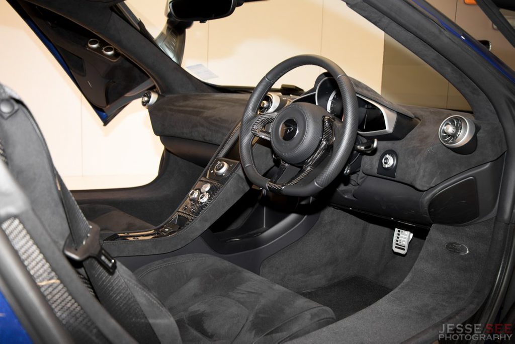 Inside the McLaren 650S. Inside the McLaren 650S.